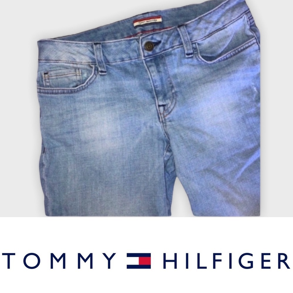 Tommy Hilfiger Rolled Cuffed Denim Bermuda Shorts